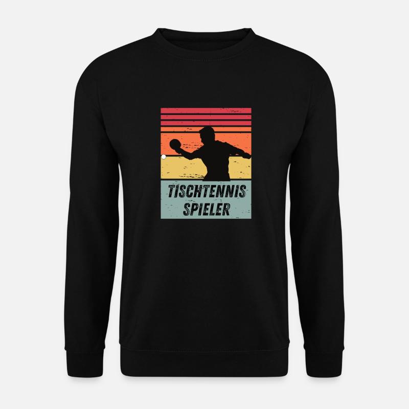 Tischtennisspieler - Unisex Pullover - Schwarz