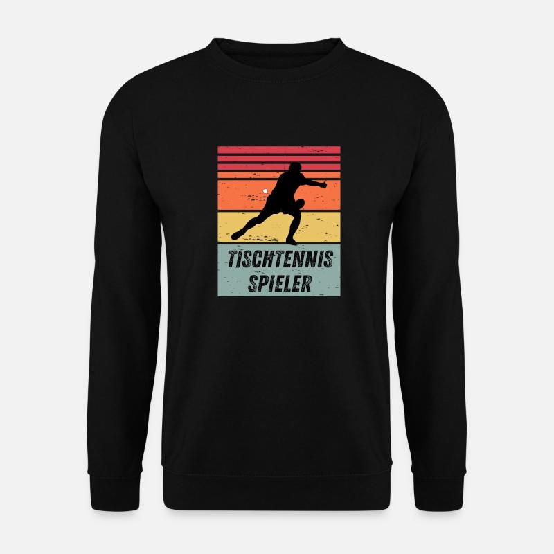 Tischtennisspieler - Unisex Pullover - Schwarz
