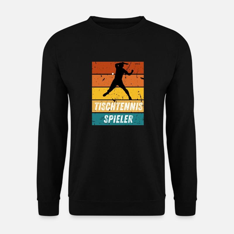 Tischtennisspieler - Unisex Pullover - Schwarz