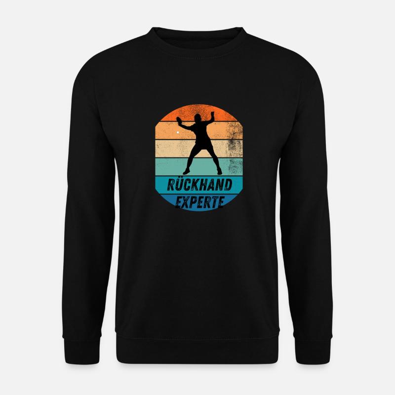 Rückhandexperte - Unisex Pullover - Schwarz
