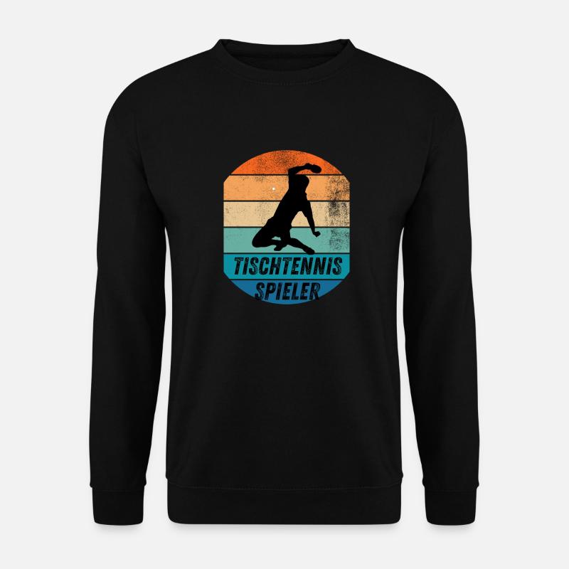 Tischtennisspieler - Unisex Pullover - Schwarz