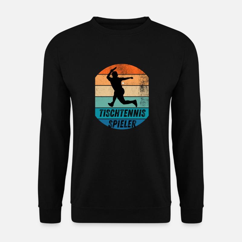 Tischtennisspieler - Unisex Pullover - Schwarz