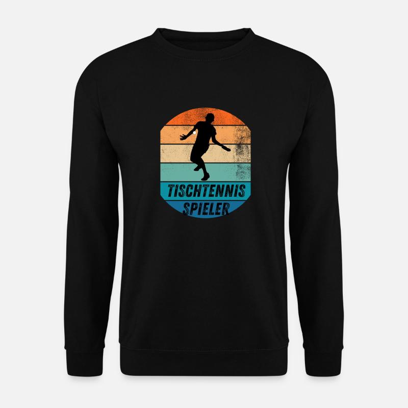 Tischtennisspieler - Unisex Pullover - Schwarz