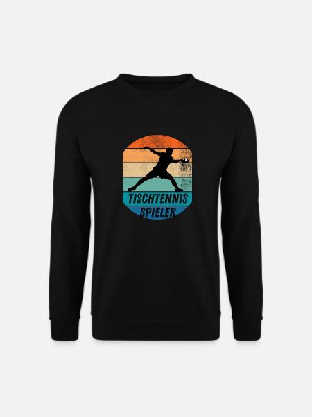 Tischtennisspieler - Unisex Pullover - Schwarz