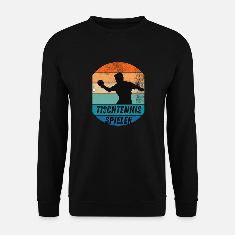 Tischtennisspieler - Unisex Pullover - Schwarz