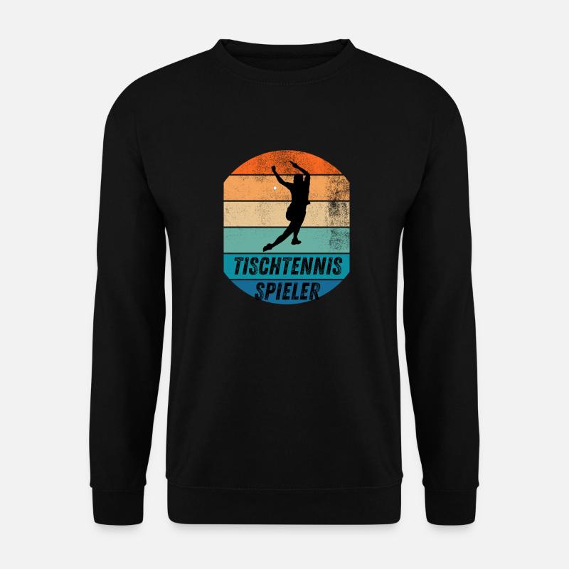 Tischtennisspieler - Unisex Pullover - Schwarz