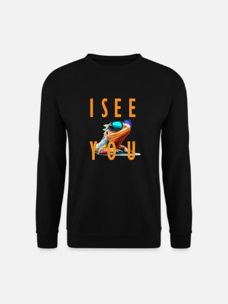 lizard I see you - Unisex Pullover - Schwarz