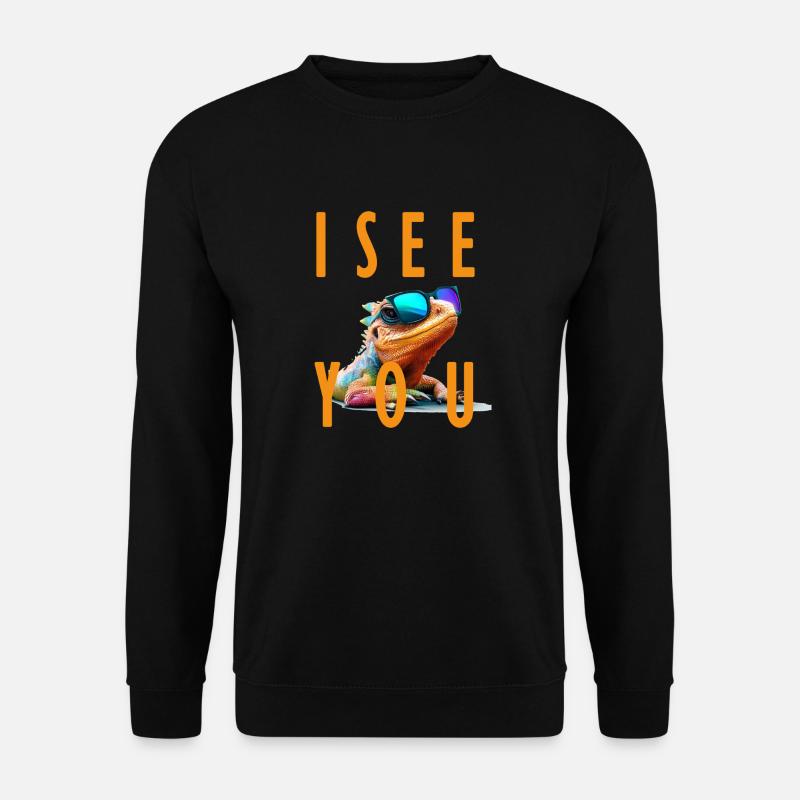 lizard I see you - Unisex Pullover - Schwarz