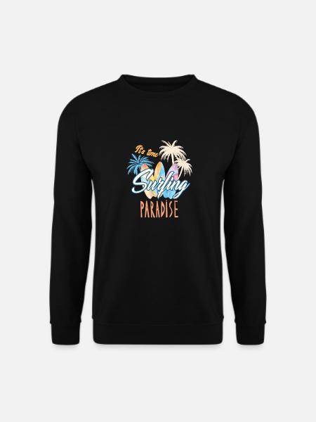 Surfing Surf Surfer - Unisex Sweatshirt - black