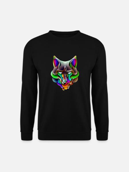 Wolf - Unisex Sweatshirt - black