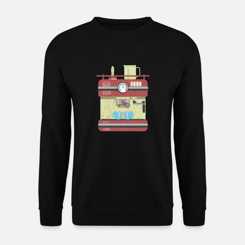 Vector coffee machine - Unisex Sweatshirt - black