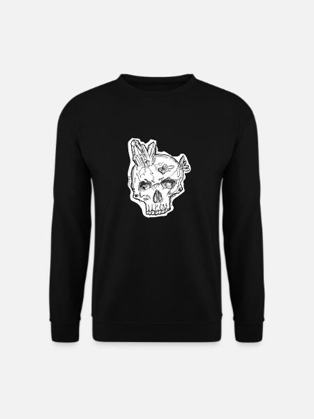 crystal skull - Sweat-shirt Unisexe - noir