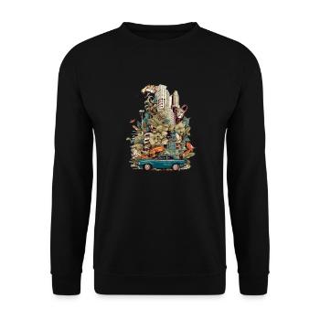 Cité Nature - Unisex Pullover - Schwarz - Vorne - Alina (178cm) & Michal (187cm)