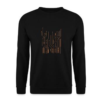 processeur CPU informatique - Sweat-shirt Unisexe - noir - Devant - Alina (178cm) & Michal (187cm)