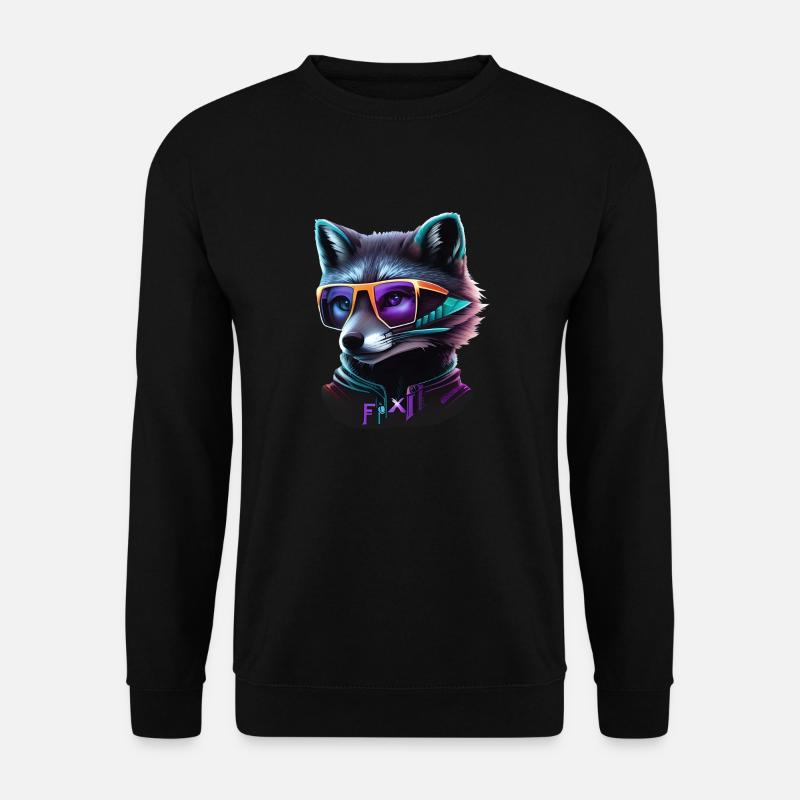 wolf - Unisex Sweatshirt - black