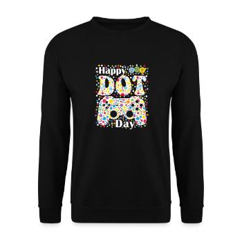 Joyeux joueur Dot Day - Sweat-shirt Unisexe - noir - Devant - Alina (178cm) & Michal (187cm)
