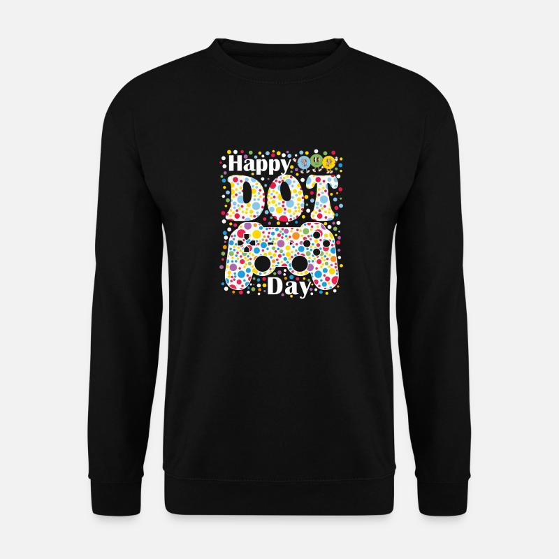 Happy Dot Day Gamer - Unisex Sweatshirt - black