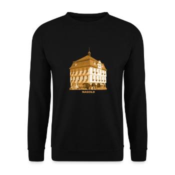 Hôtel de ville de Nagold Bade-Wurtemberg Calw - Sweat-shirt Unisexe - noir - Devant - Alina (178cm) & Michal (187cm)