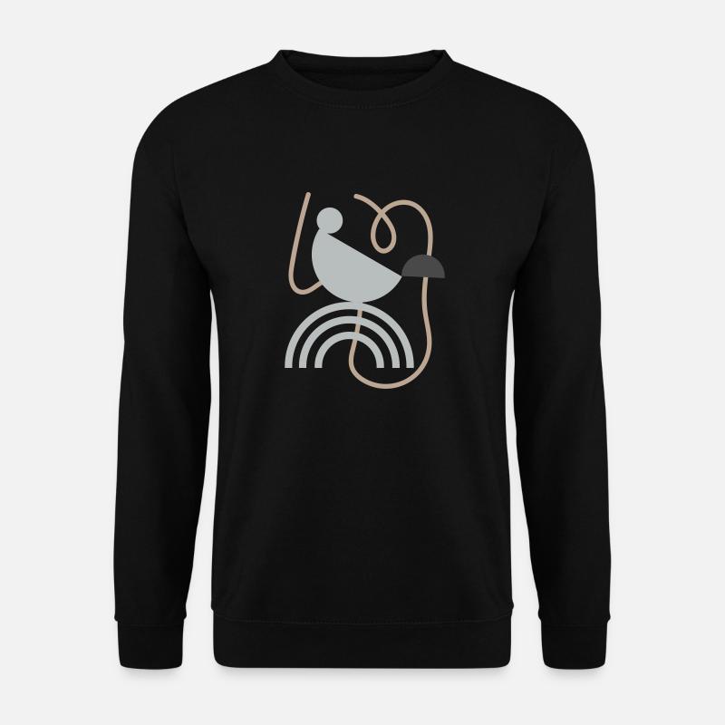 Abstraktes Design - Unisex Pullover - Schwarz