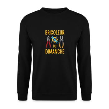 Bricoleur du dimanche 4 - Sweat-shirt Unisexe - noir - Devant - Alina (178cm) & Michal (187cm)