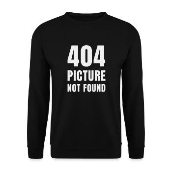 404 Bild nicht gefunden - Unisex Pullover - Schwarz - Vorne - Alina (178cm) & Michal (187cm)