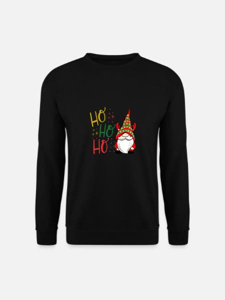 Ho ho ho gnome Christmas - Unisex Sweatshirt - black