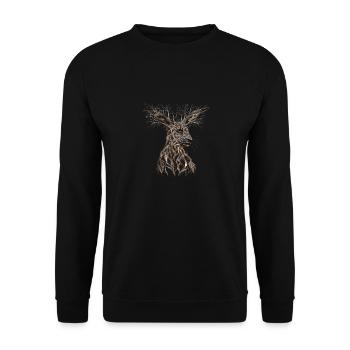 Nature's Unity Hare Collection - Unisex Sweatshirt - black - Front - Alina (178cm) & Michal (187cm)
