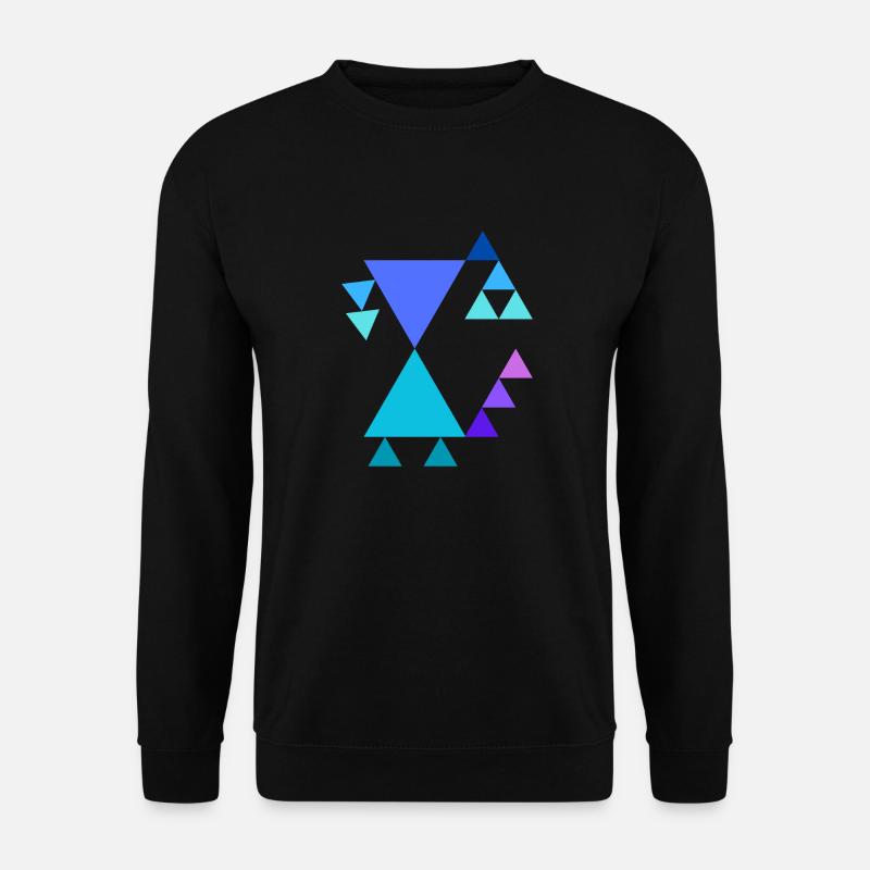 Triangle pattern - Unisex Sweatshirt - black
