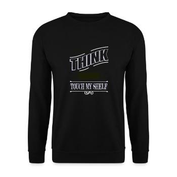 bibliophile book keeper awesome book keeper shirt - Unisex Pullover - Schwarz - Vorne - Alina (178cm) & Michal (187cm)