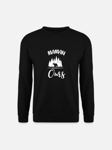 Maman ours - Sweat-shirt Unisexe - noir