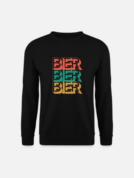 Retro Bier 80s - Unisex Pullover - Schwarz
