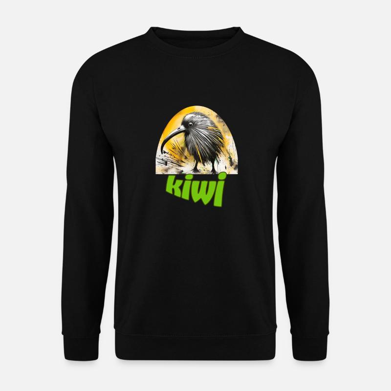 kiwi-vogel - Unisex Pullover - Schwarz