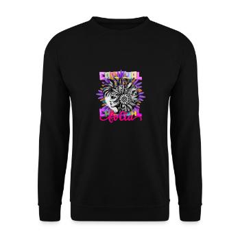 carnaval folia - Sweat-shirt Unisexe - noir - Devant - Alina (178cm) & Michal (187cm)