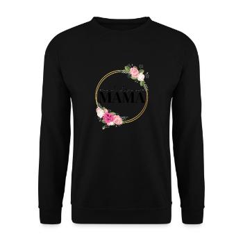 Beste Mama - Unisex Pullover - Schwarz - Vorne - Alina (178cm) & Michal (187cm)