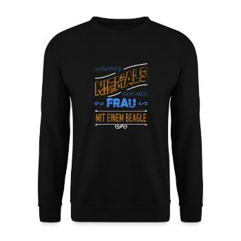 spaß pudel oma mädchen girl die macht dat humor - Unisex Pullover - Schwarz - Vorne - Alina (178cm) & Michal (187cm)