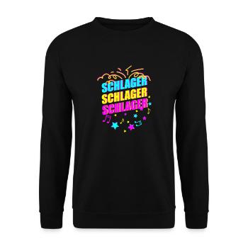 Hit - Unisex Sweatshirt - black - Front - Alina (178cm) & Michal (187cm)