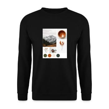 Rest. - Unisex Sweatshirt - black - Front - Alina (178cm) & Michal (187cm)