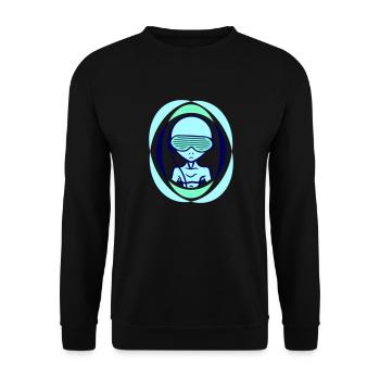 DJ Alien Alien Lunettes de soleil Musique de fête - Sweat-shirt Unisexe - noir - Devant - Alina (178cm) & Michal (187cm)