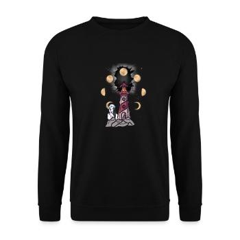 Phare Phares marin maritime fille - Sweat-shirt Unisexe - noir - Devant - Alina (178cm) & Michal (187cm)