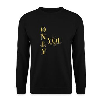 Only You Premium - Unisex Sweatshirt - black - Front - Alina (178cm) & Michal (187cm)