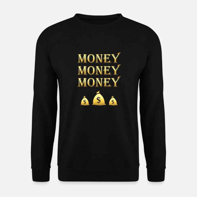 Money Geld bag - Unisex Pullover - Schwarz