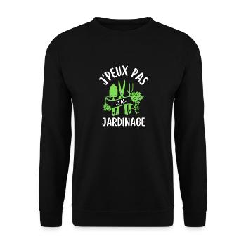 Arrosages jardin - Sweat-shirt Unisexe - noir - Devant - Alina (178cm) & Michal (187cm)