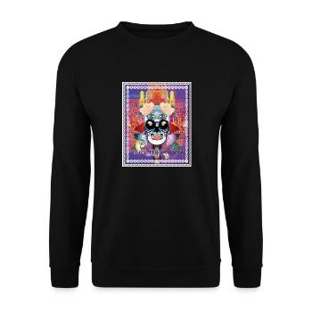 Crâne Violet - Sweat-shirt Unisexe - noir - Devant - Alina (178cm) & Michal (187cm)