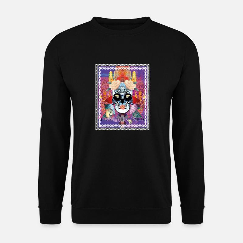 Skull Purple - Unisex Sweatshirt - black