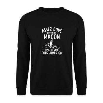 Assez doué pour être un soudeur - Sweat-shirt Unisexe - noir - Devant - Alina (178cm) & Michal (187cm)