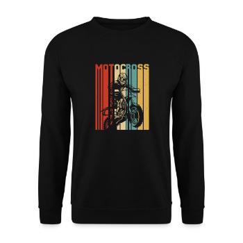 Motocross MX Supercross Enduro Dirt Bike - Sweat-shirt Unisexe - noir - Devant - Alina (178cm) & Michal (187cm)
