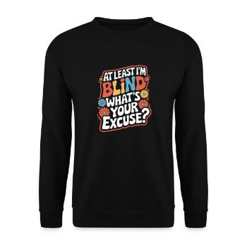 Aveugle Personnes malvoyantes - Sweat-shirt Unisexe - noir - Devant - Alina (178cm) & Michal (187cm)