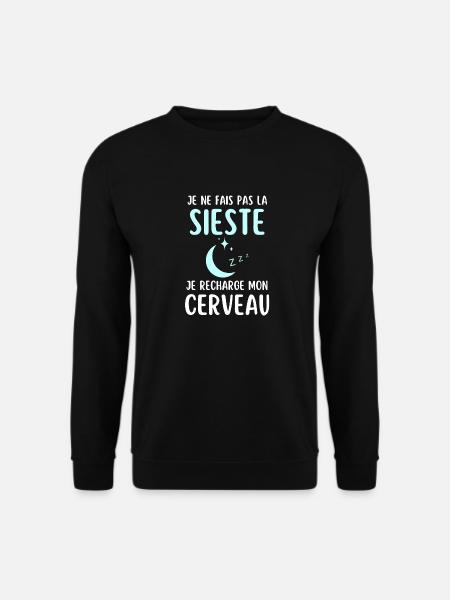 Humour sieste dormeur dormeuse - Sweat-shirt Unisexe - noir