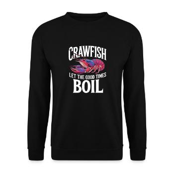Homards, crabes, crevettes, fruits de mer - Sweat-shirt Unisexe - noir - Devant - Alina (178cm) & Michal (187cm)