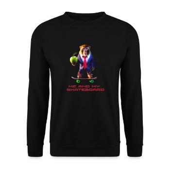 Singe amusant - Sweat-shirt Unisexe - noir - Devant - Alina (178cm) & Michal (187cm)
